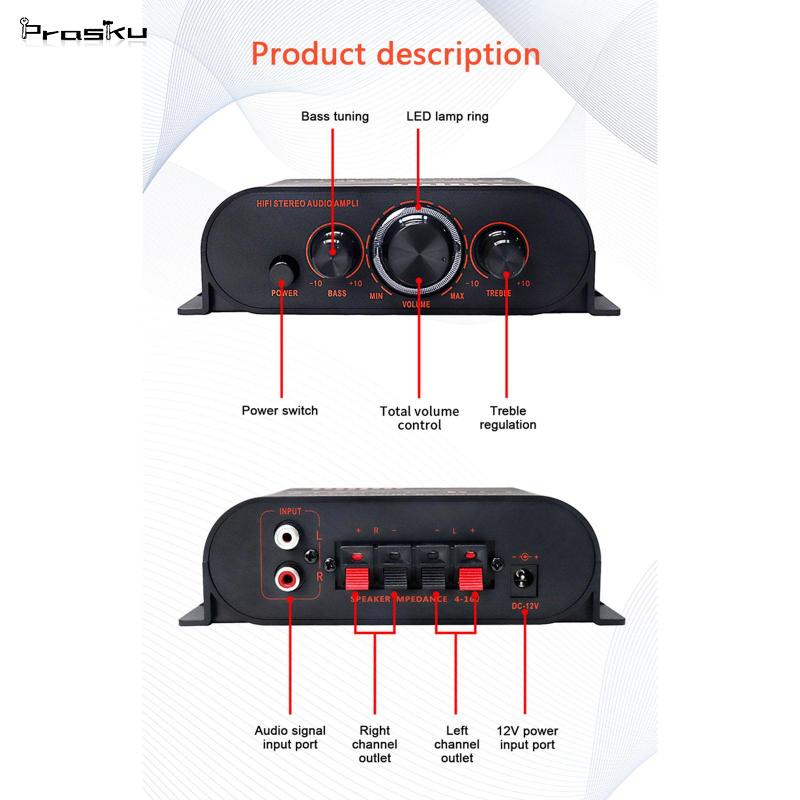 Bộ Khuếch Đại Âm Thanh HiFi 12V Cho Xe Hơi