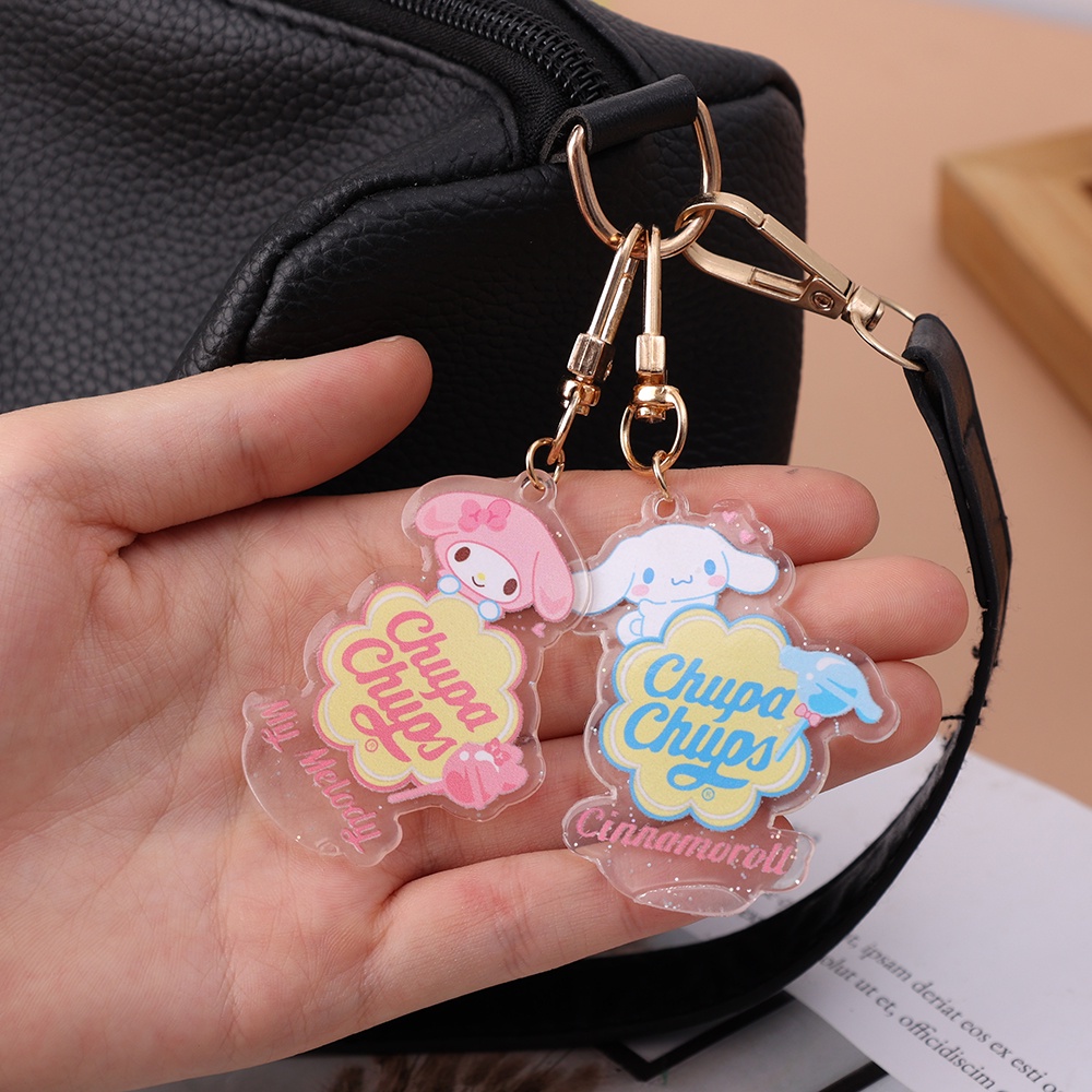 Cinnamoroll kuromi pompompurin my melody pochacco Móc Chìa Khóa - Phụ Kiện Trang Trí Xe Hơi, Túi Xách - sanrio, anime