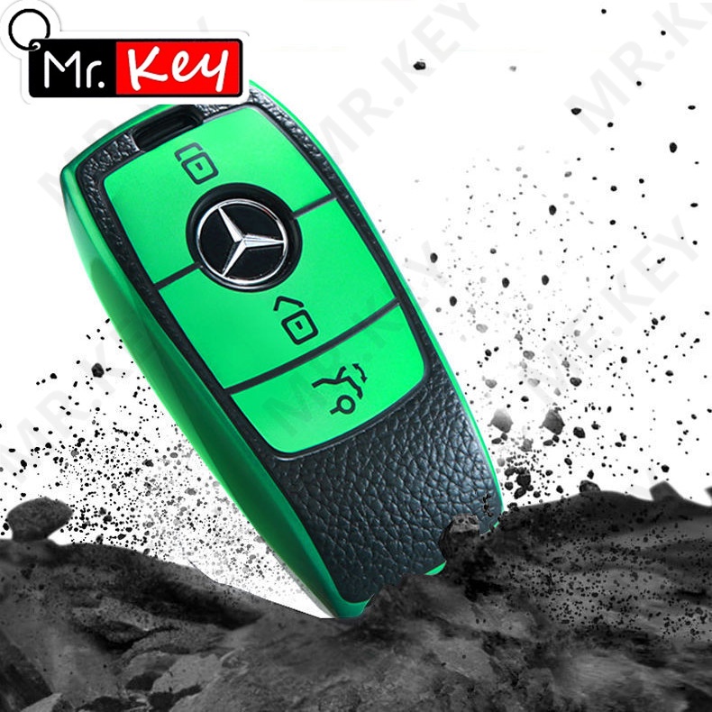 Bao Da tpu Đựng Chìa Khóa Xe Hơi mercedes benz a c e s class w177 w213 w205 w221