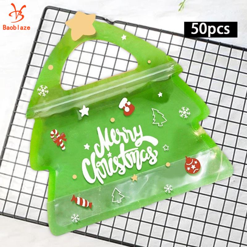 Bộ 50 Túi Đựng Kẹo Giáng Sinh