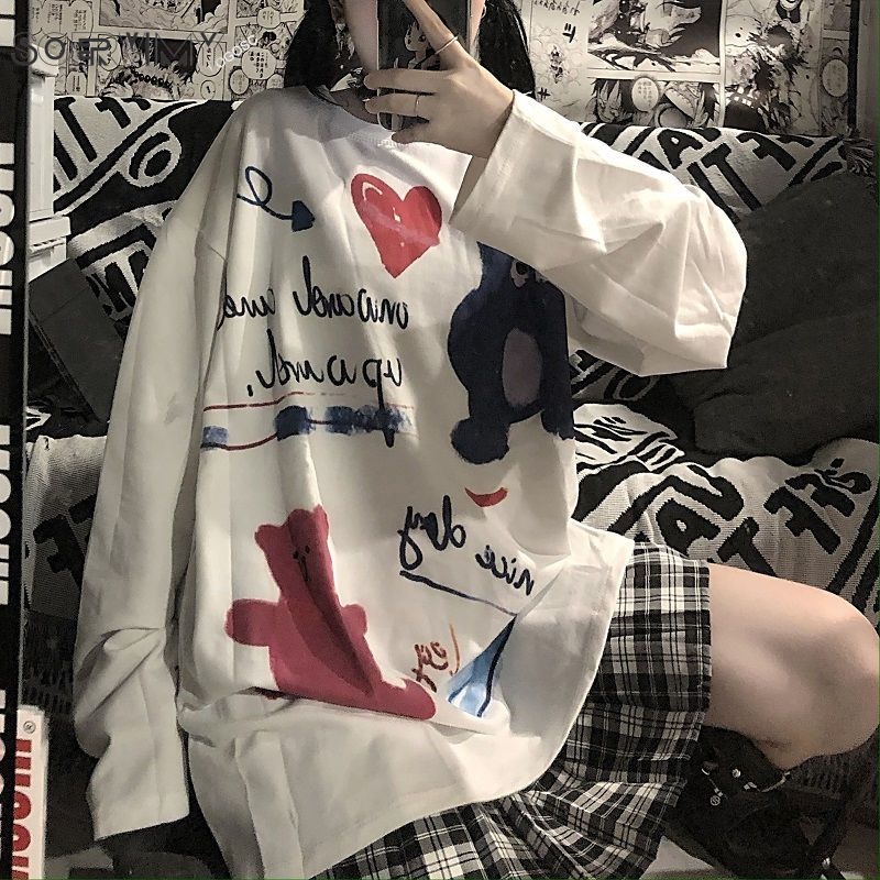 SOERVIMY áo phông áo thun nữ croptop baby tee Phong cách Đơn giản Dễ thương phổ biến WMY23A0YF1 43Z231026