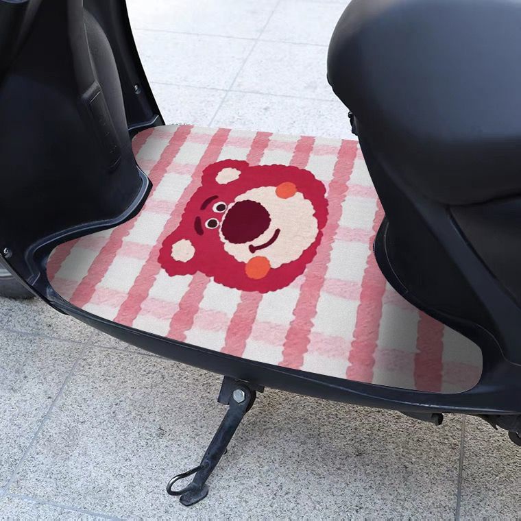 Mới Thảm Chùi Chân Chống Trượt Thấm Hút Tốt Hình Gấu Dâu Tây Dễ Thương