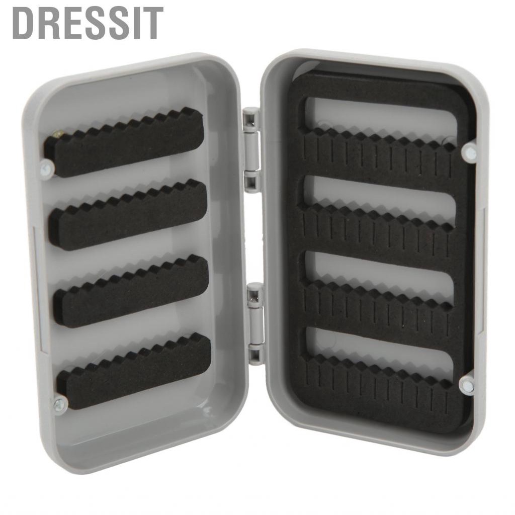 Dressit Fly Fishing Lure Box Double Sided ABS for Lake