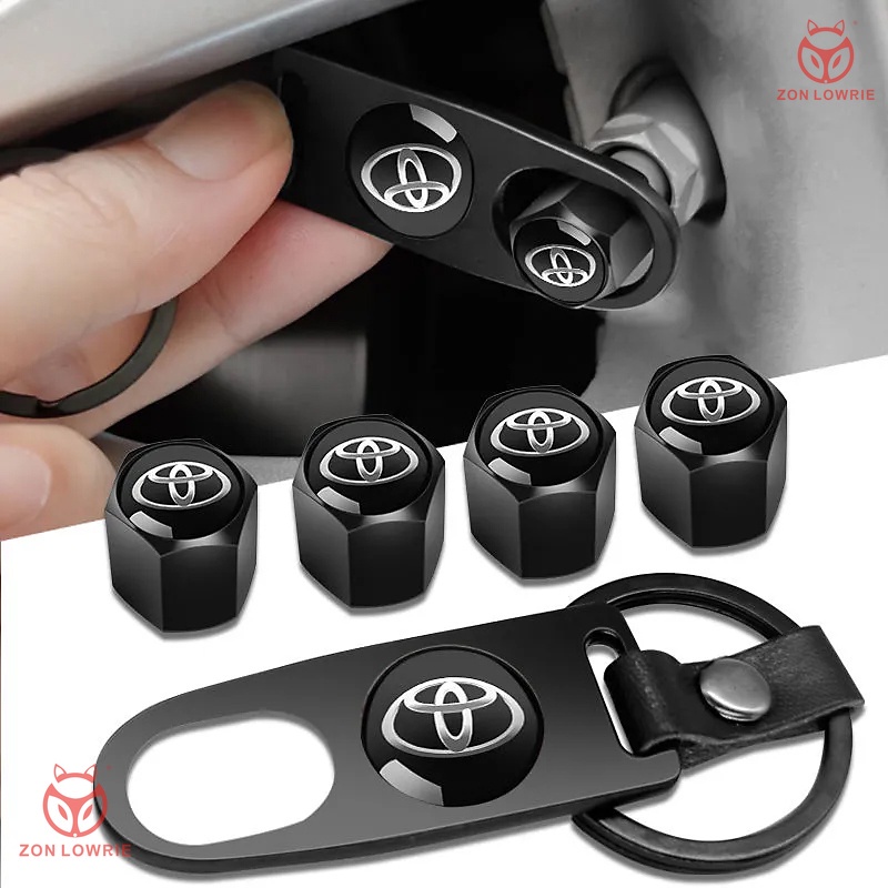 Set 4 Nắp Van Bánh Xe Hơi Bằng Kim Loại