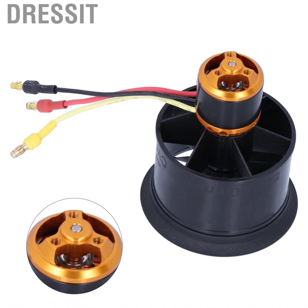 Dressit Motor with 12 Blades Ducted Fan  3‑4S High Temperature Resistance QX Brushless for RC Plane Helicopter