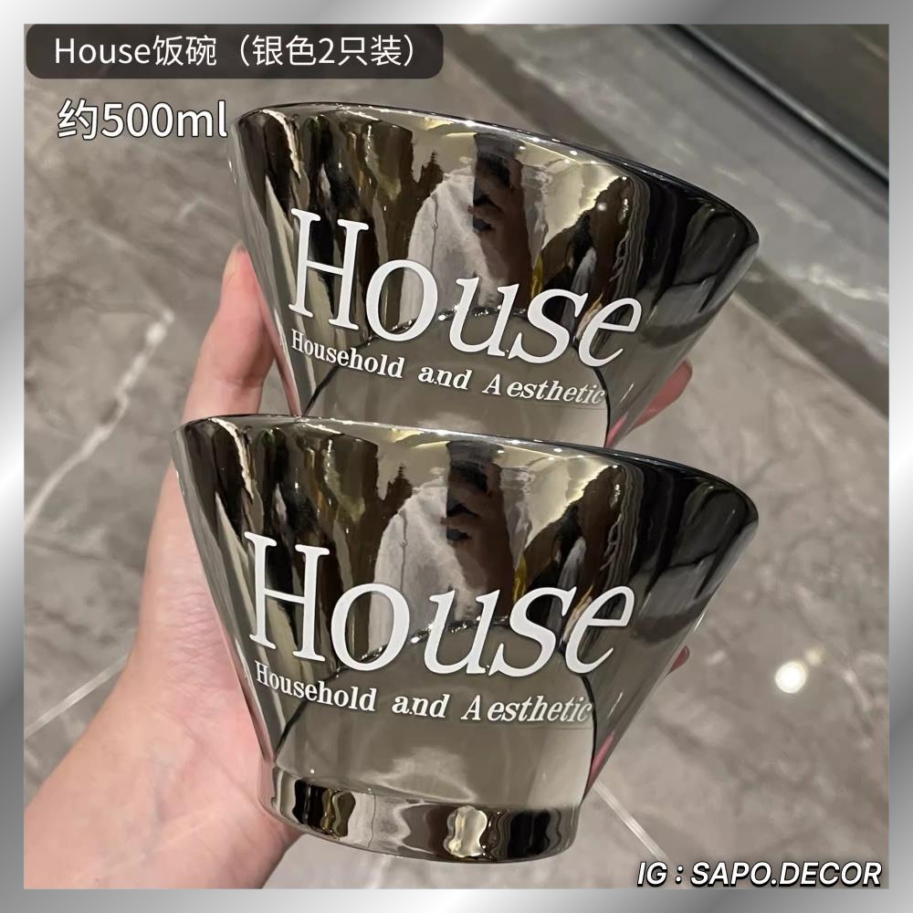 Bát sứ ăn cơm họa tiết đơn giản sang trọng - SP 40