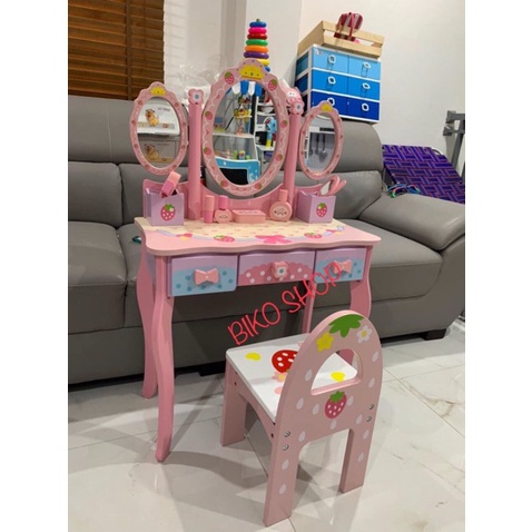 Đồ chơi bàn trang điểm bằng gỗ cỡ lớn cho bé nhiều mẫu - Biko Shop