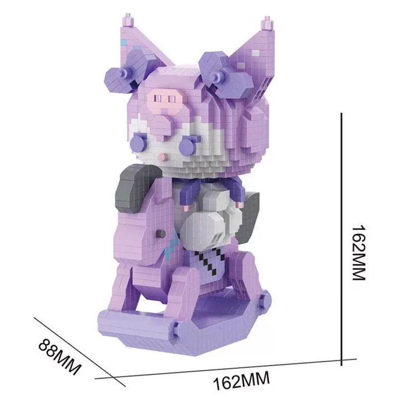 Nano block Bộ Đồ Chơi Lắp Ráp Hình Que Kem / kuromi / hello kitty Xinh Xắn Cho Bé