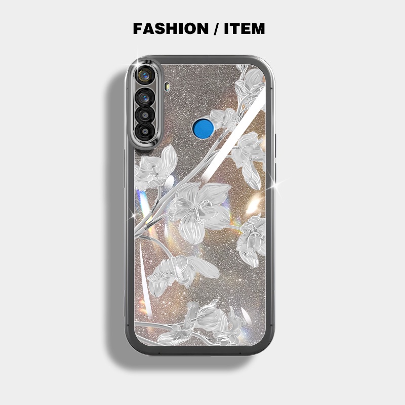 Bảo Vệ Ốp Điện Thoại Silicon Chống Rơi Họa Tiết Hoa bauhinia Cho oppo realme 5i 6i 5s c3 5