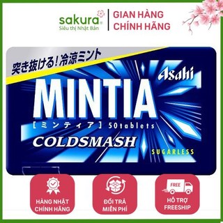 [BIG SALE] VIên NGẬM BẠC HÀ MÁT LẠNH KHÔNG ĐƯỜNG MINTIA 50 VIÊN- Hàng Nhật nội địa
