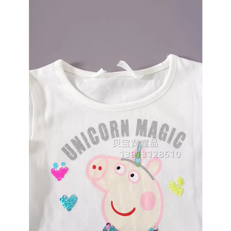 Đầm thun phối voan peppa hàng H&M xuất