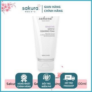 Sữa rửa mặt Dành cho da nhạy cảm SAKURA - Hàng nhập khảu Nhật Bản