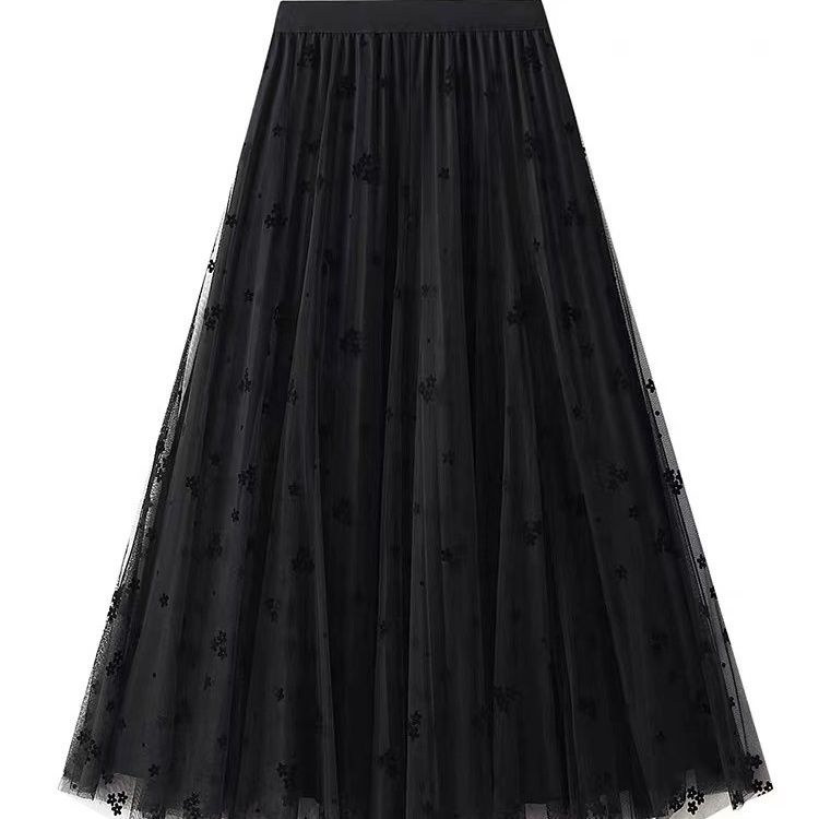 Chân Váy Gạc Dáng Chữ a Lưng Cao In Họa Tiết Phong Cách Thu Đông Kiểu Mới Dành Cho Bạn Nữ