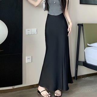 Chân váy lụa dáng dài đuôi cá KT170923
