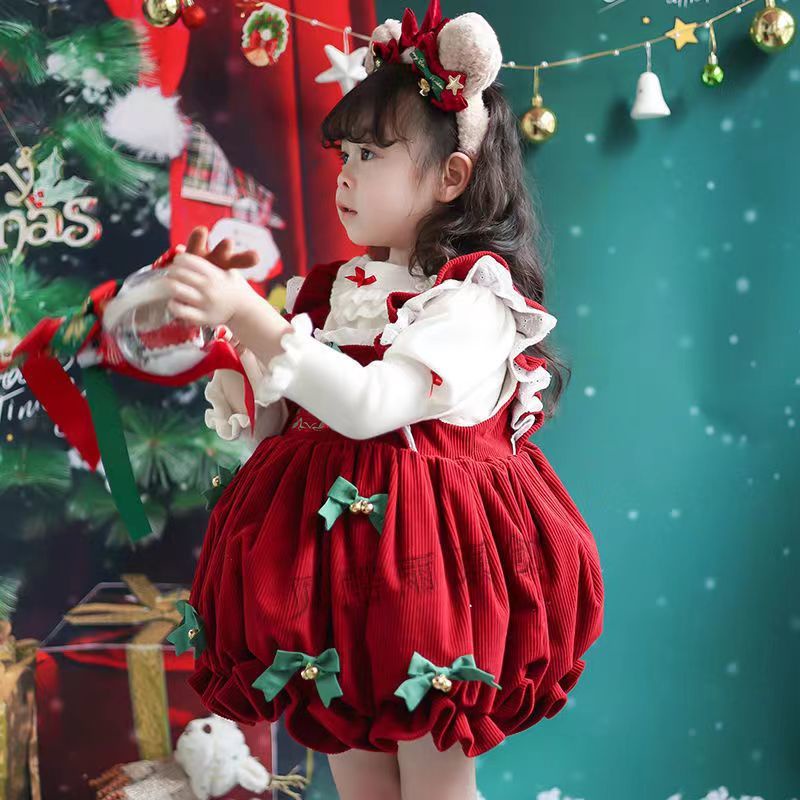 Đầm lolita Thời Trang Thu Đông Xinh Xắn Dành Cho Bé Gái