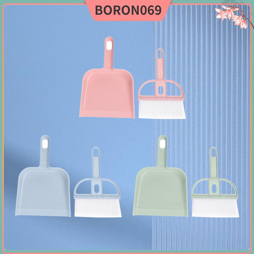 Set 2 Chổi Và Ky Hốt Rác mini Bằng Nhựa Đa Năng Boron069