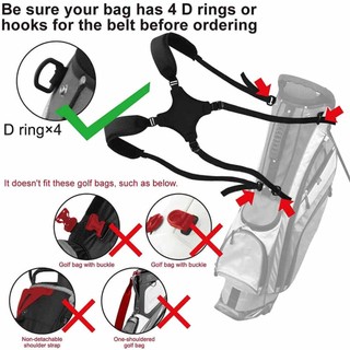 Adjustable Backpack-Golf Bag Straps Breathable Crossover Straps