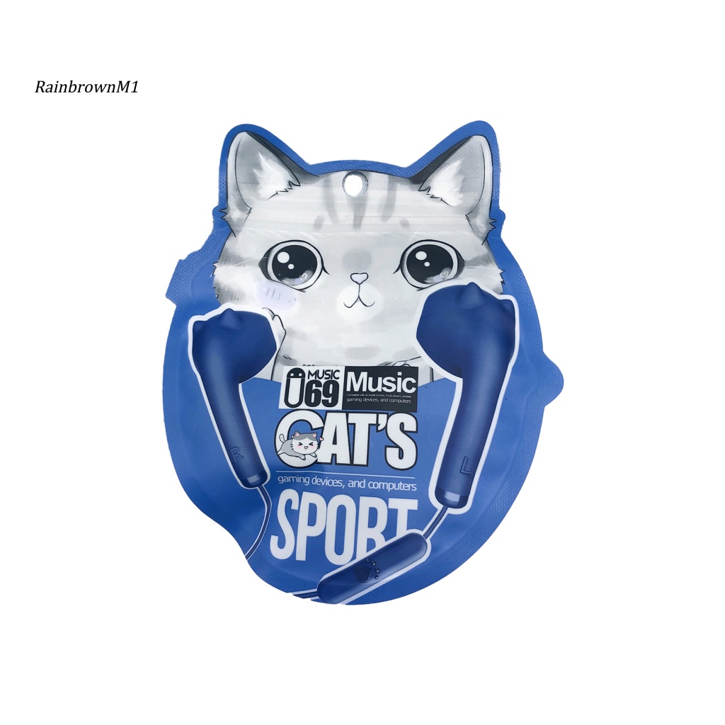 Tai Nghe hifi Hình Mèo Kawaii Có Dây Cách Âm 3.5mm