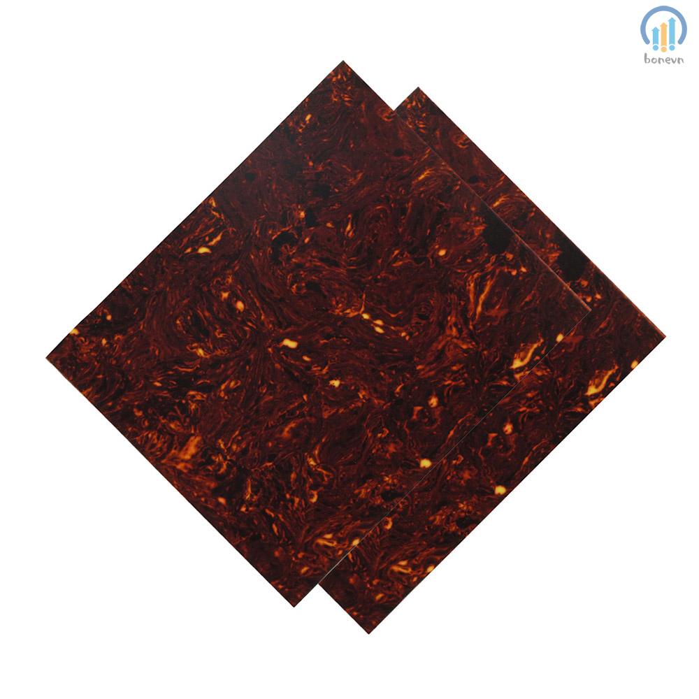 Dark Brown Tortoise Shell Pickguard - Scratch Plate Material for Acoustic Guitars