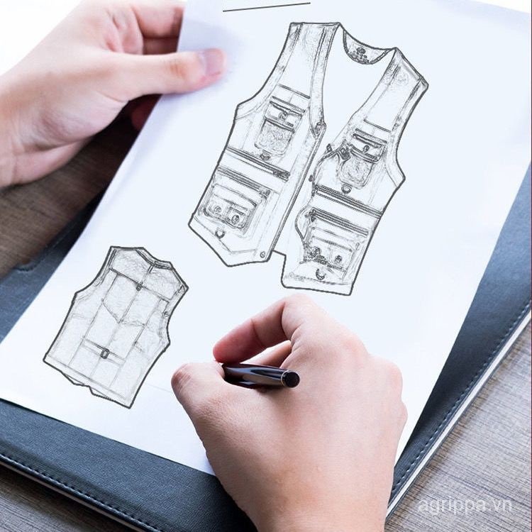 Áo Khoác Ghi Lê Da Bò Thật Nhiều Túi Thời Trang Nam Năng Động 2023