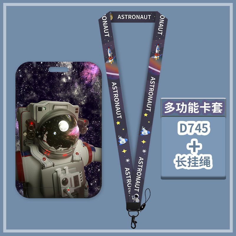 Hoạt Hình Ví Đựng Thẻ Tên In Hình Phi Hành Gia Nhiều Họa Tiết Chuyển Nhiệt Dành Cho Học Sinh Và Học Sinh