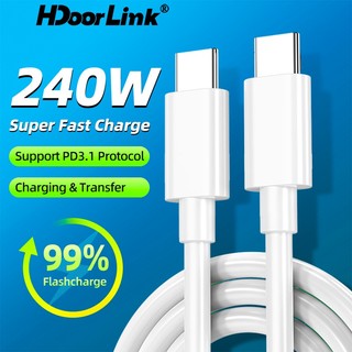 Cáp sạc nhanh hdoorlink usb2.0 type c 240w / 100w / 100w chất lượng