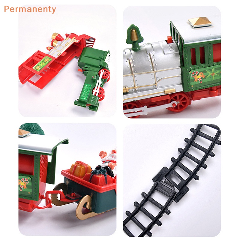 Đồ Chơi Xe Lửa Điện Tử Có Khung Đường Ray Xe Lửa & Đường Ray Phát Ra Âm Thanh & Ánh Sáng Quà Tặng Giáng Sinh