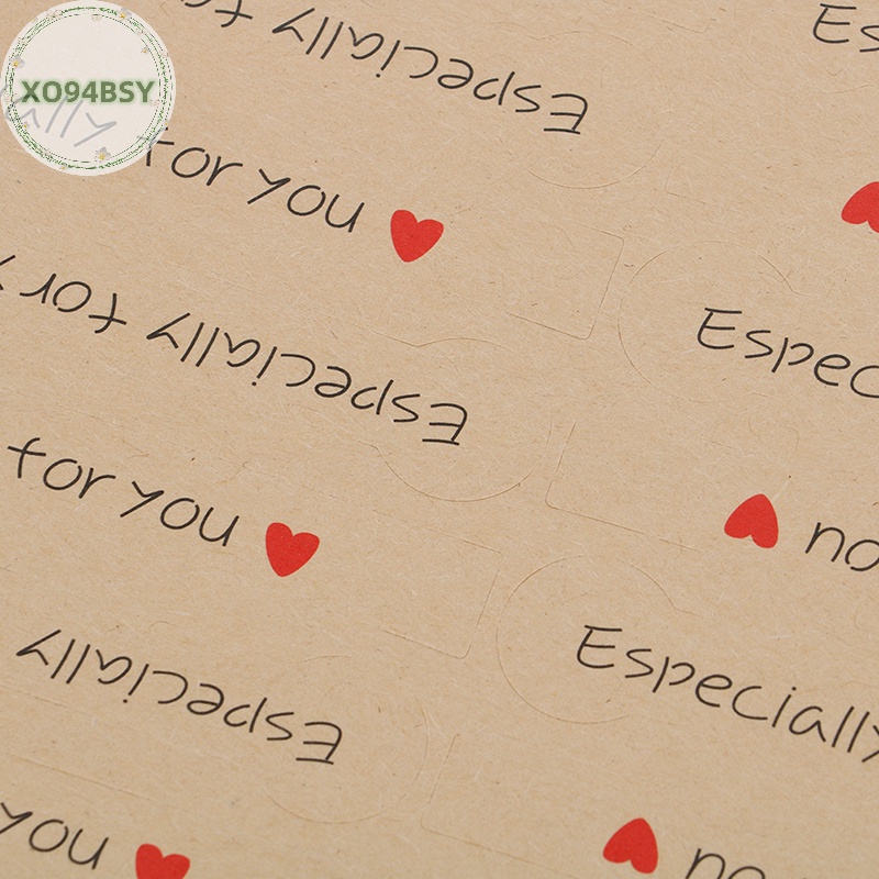 Set 100 Nhãn Dán Giấy kraft Đặc Biệt In Chữ you kraft Trang Trí Quà Tặng Vnn