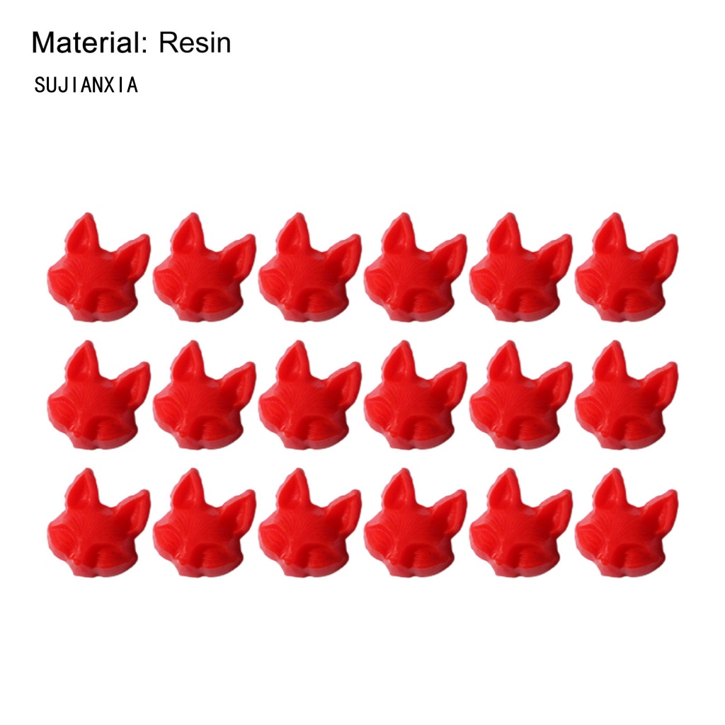 Giày Thể Thao sujianxia sujianxia Năng Động Hợp Thời Trang| Set 30 Phụ Kiện Trang Trí Móng Tay Hình Đầu Cáo 3d Sống Động