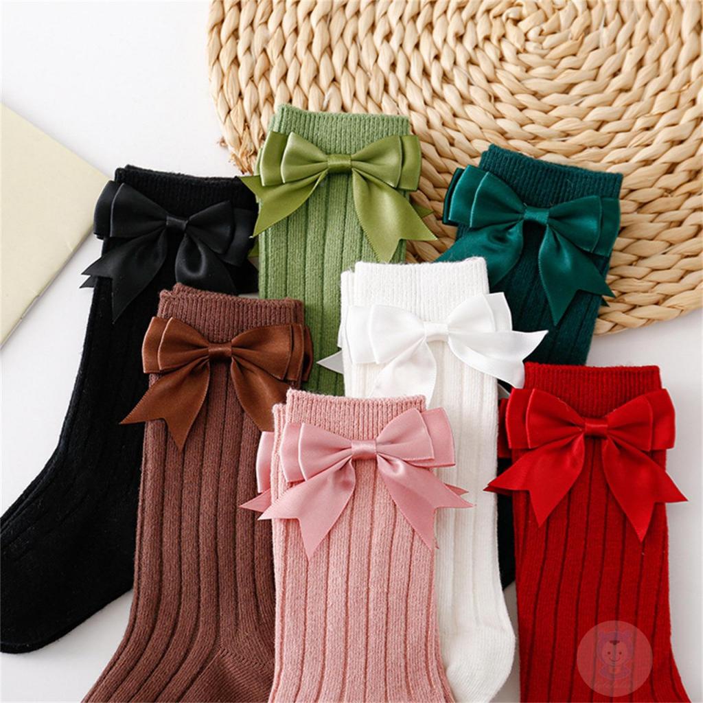 Laa6- Tất Dệt Kim Công Chúa Thắt Nơ Ngọt Ngào Cho Bé Gái Dự Tiệc Cưới Du Lịch