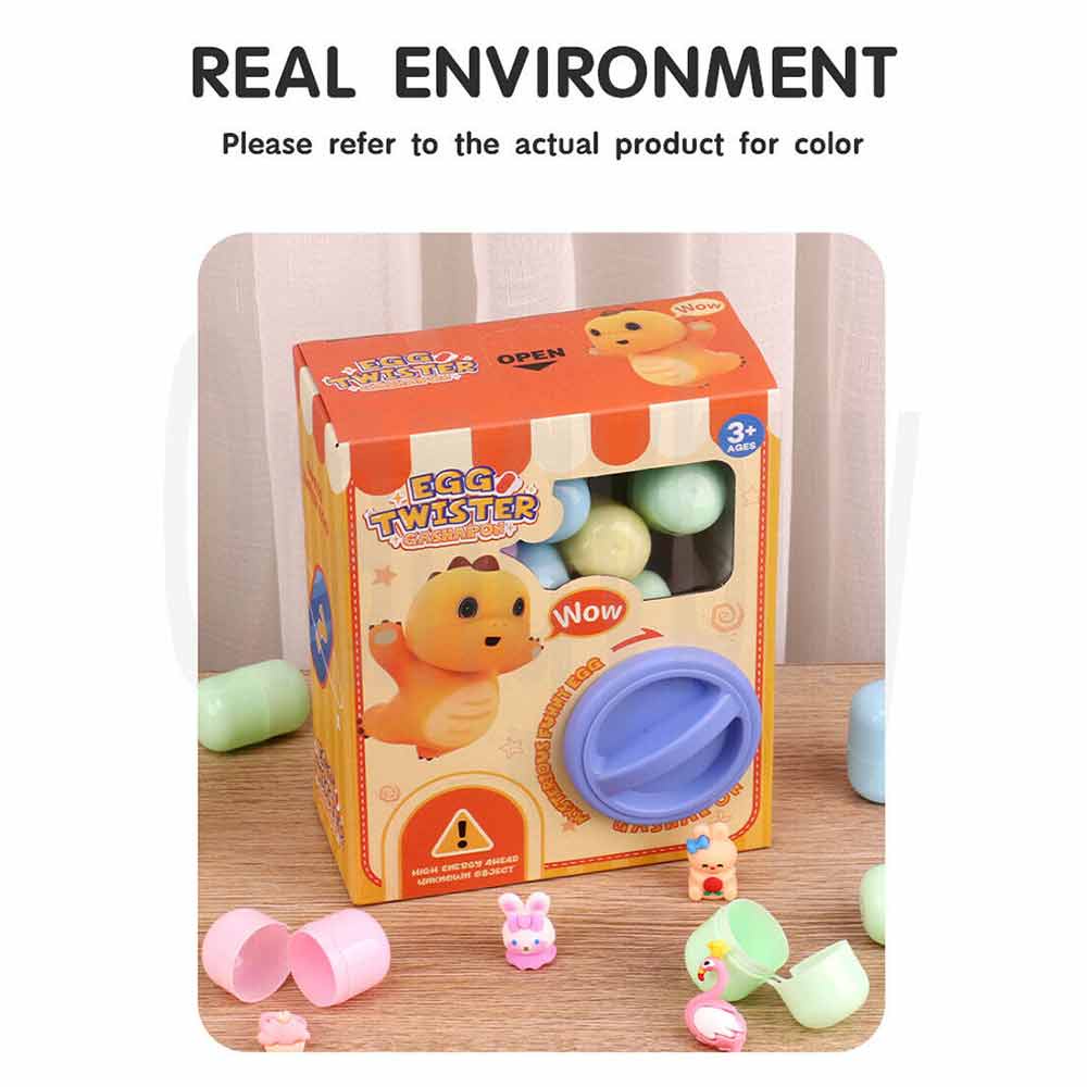 Mini Egg Twisting Doll Gashapon Machine Children Game Capsule Toys Claw Catch Toy Children Early Education Learning Game