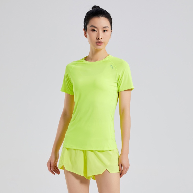 Marathon Áo Thun Thể Thao Tay Ngắn Siêu Nhẹ Thoáng Khí Nhanh Khô Thời Trang Cho Nữ