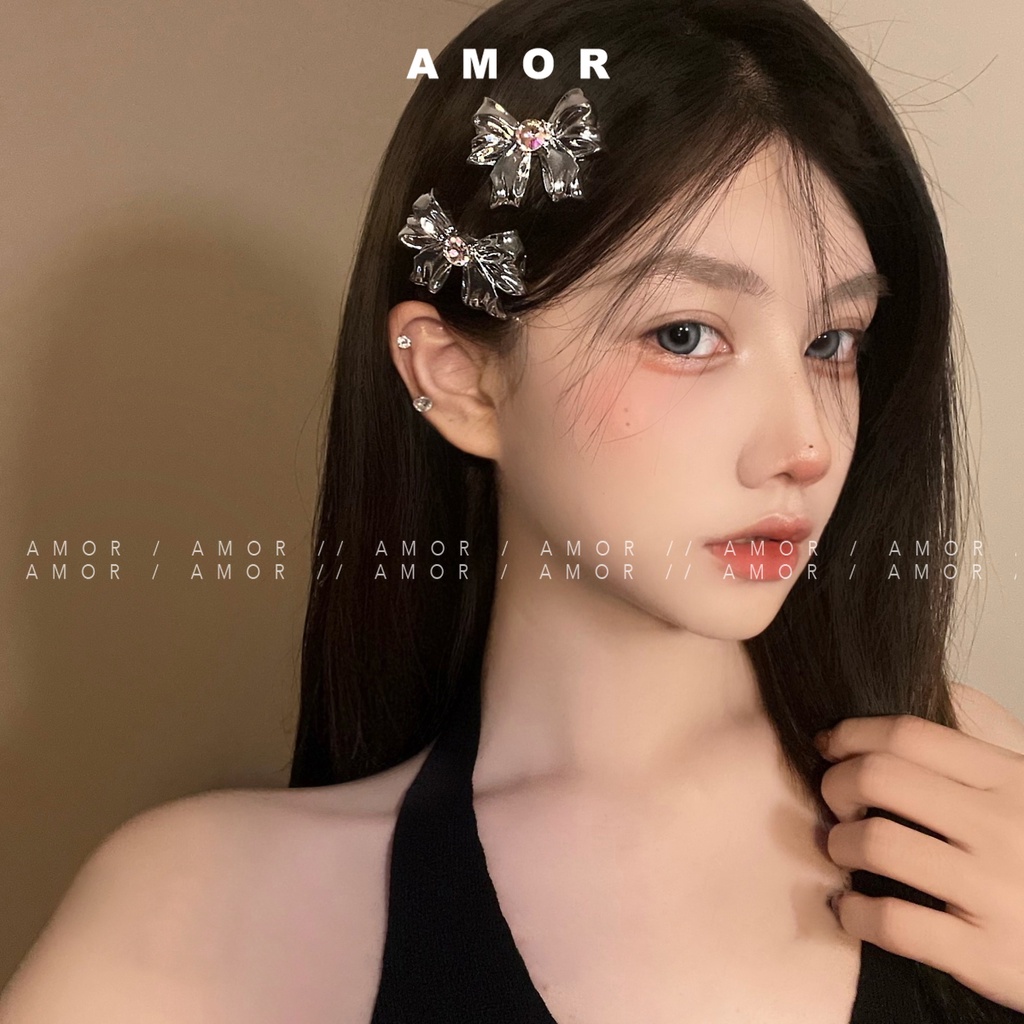 Kẹp TóC HìNh Ngôi Sao ĐíNh Kim Cương Giả Trong SuốT Dễ Thương Cho Nữ y2k