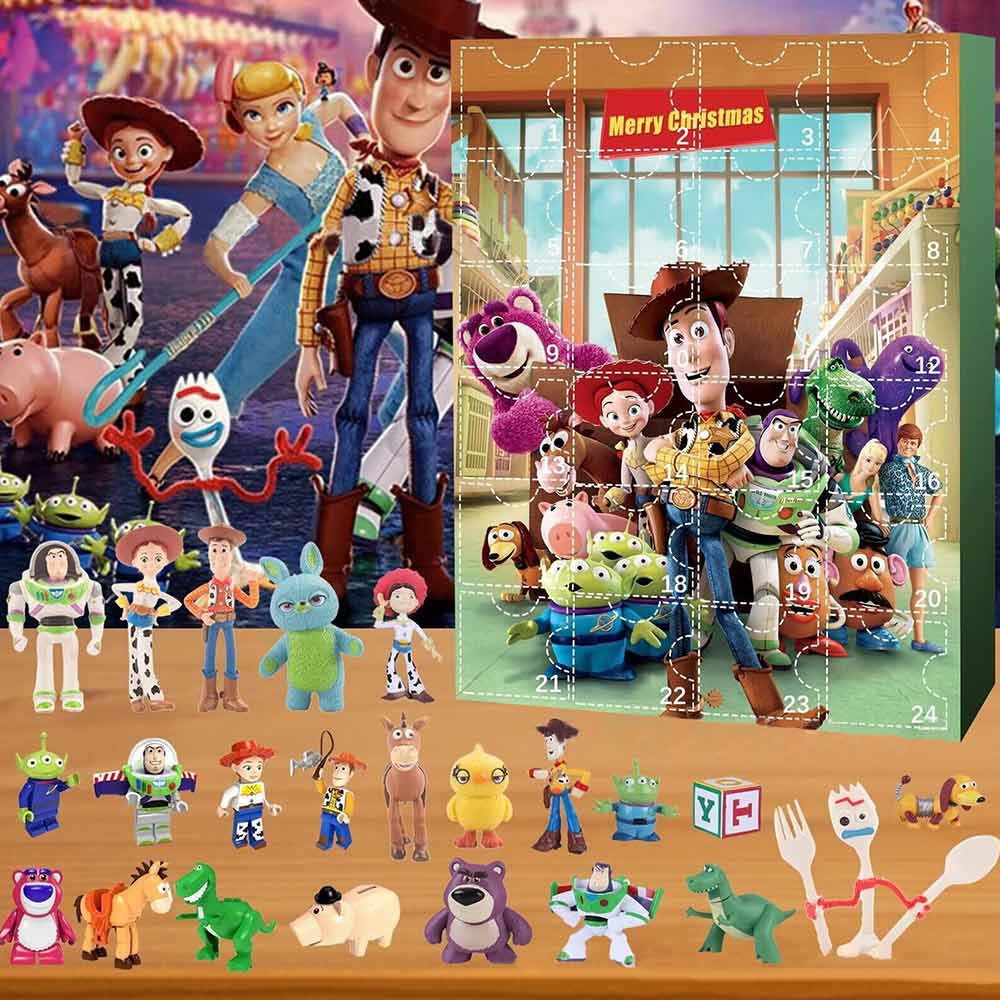 Christmas Advent Calendar Toy Story Mania Countdown Fidget Sensory Toy Blind Box Kids Xmas Gift
