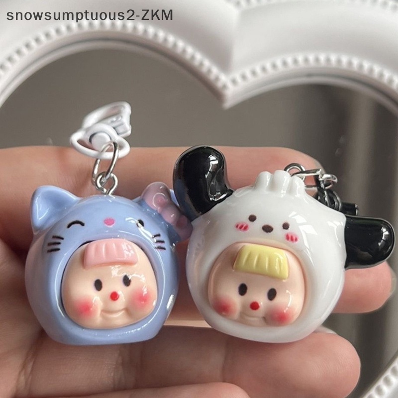 # Snow # sanrio anime hello kitty Móc Khóa Trang Trí Ba Lô / Chìa Khóa Xe Hơi / Quà Tặng Lễ Kỳ Nghỉ Cho Trẻ Em