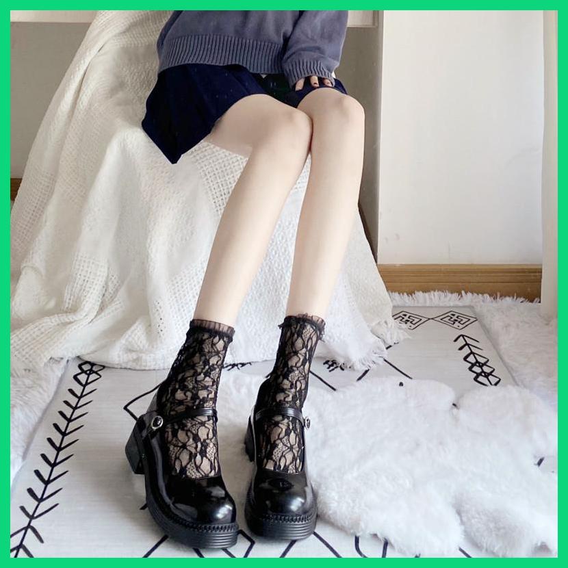 Vớ nylon Mỏng Màu Trơn Mùa Hè Nhật Bản Dễ Thương Cho Nữ Hẹn Hò Nấu Ăn Hàng Ngày Xoài Jinvn