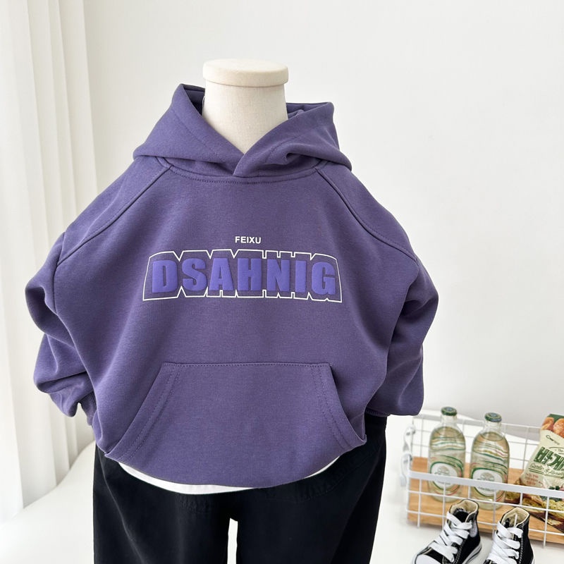 Áo Sweater Có Mũ Trùm Thời Trang Xuân Thu 2023 Cho Bé Trai / Bé Gái