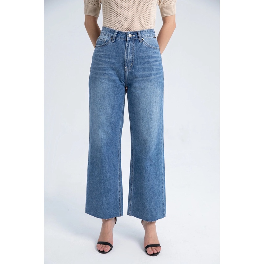 Quần Jean N.e.m Suông Cắt Lai