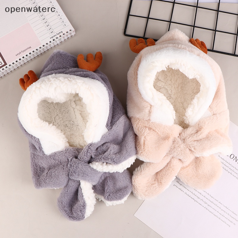 Openwaterc Mũ Len Lông Cừu Trùm Đầu Bảo Vệ Tai Chống Gió Giữ Ấm Mùa Đông Cho Bé Trai Bé Gái vn
