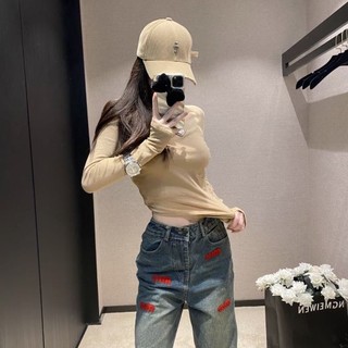 Áo Thun Nữ Tay Dài Ôm Dáng Dễ Phối Đồ