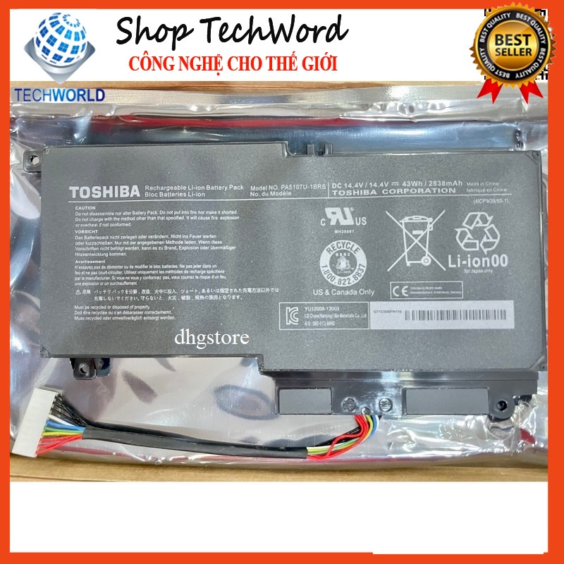 Pin Laptop Toshiba Satellite P55-A, P55D-A, P55-A, P55-B, P55D-B, P55T-B, 5107, PA5107, PA5107U, 43W