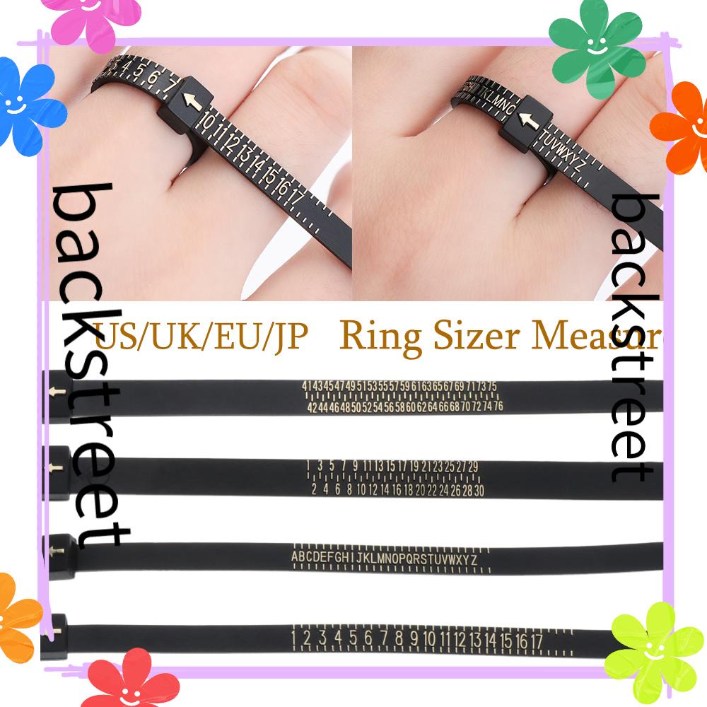 Thước Đo Kích Thước Nhẫn Chất Lượng Cao uk / us / eu / jp british / american / Đen Chính Hãng
