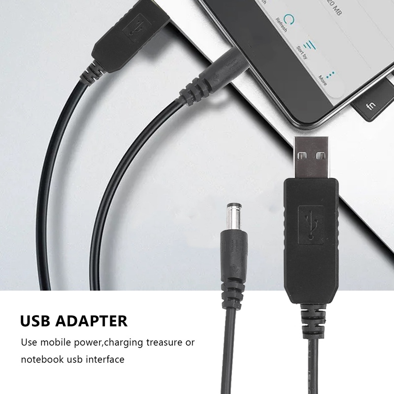 Dc Dây Cáp Chuyển Đổi usb dc 5v Sang dc 12v 2.1mm x 5.5mm dc 12v