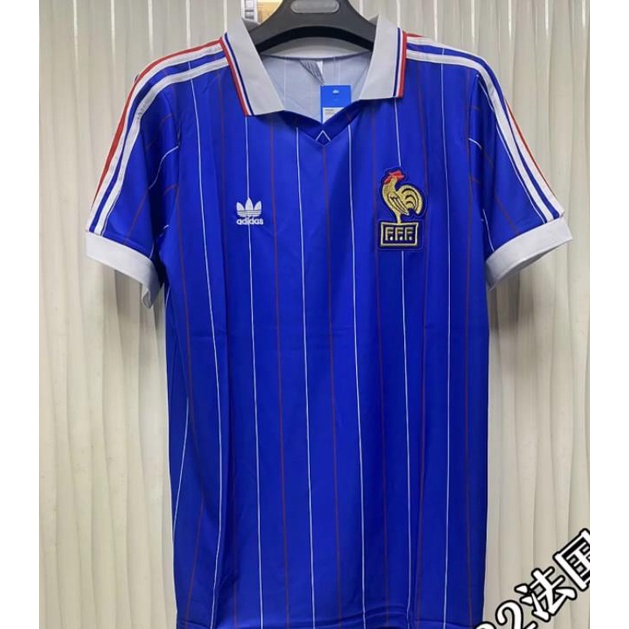 Retro Jersey Pháp 1982 82 / 84 1998 2000 2006 Sân nhà Jersey Pháp 1998 Jersey 1998 Jersey Zidane