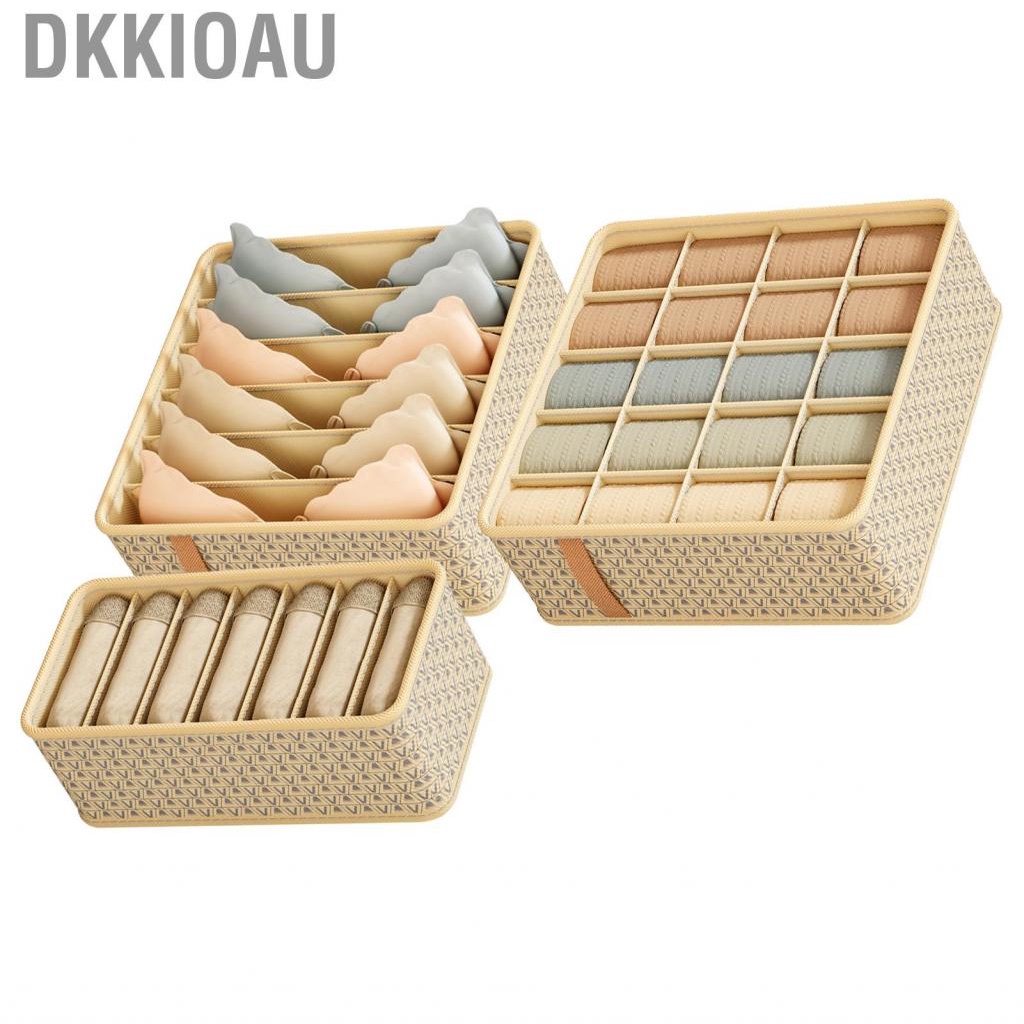 Dkkioau Closet Drawer Organizer Dividers Fabric Dresser Organizers Storage Bins Space Saving Mess Free Beige