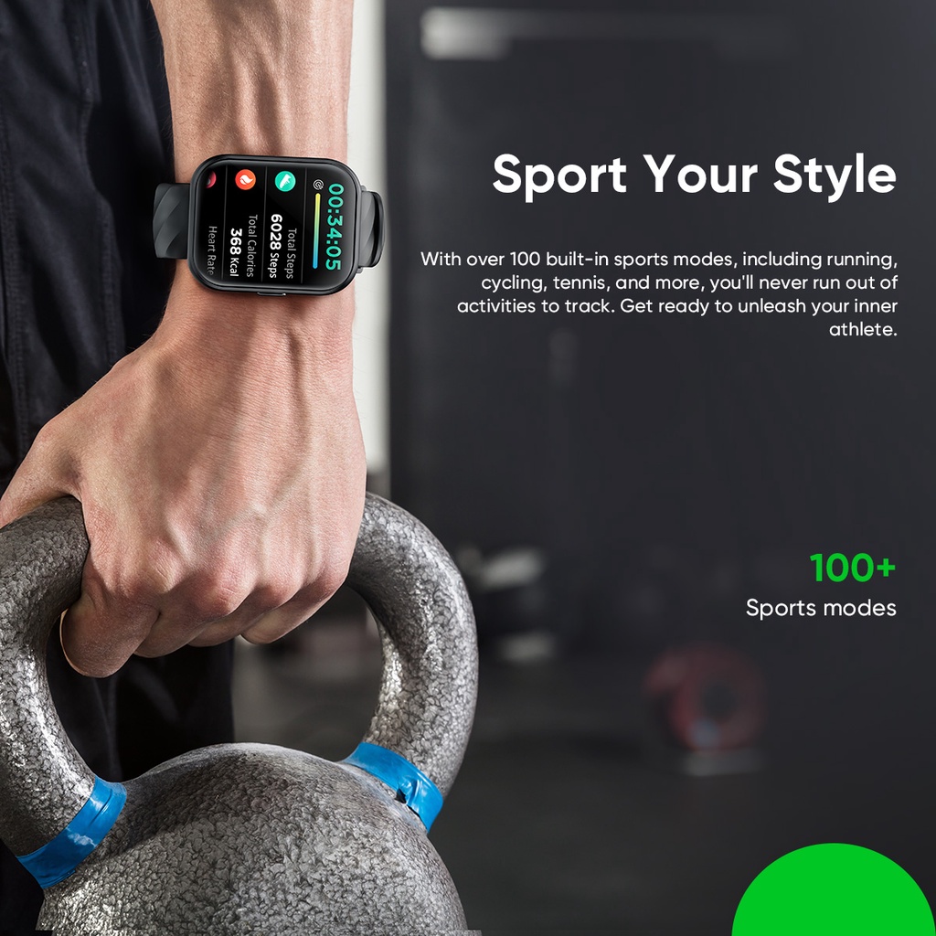 Đồng Hồ Thông Minh Hình Cá Mập Đen 2.02 '' ip68 Chống Nước Giám Sát Sức Khỏe 7 Ngày Cho Nam Và Nữ