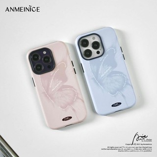 Ốp Điện Thoại Hai Lớp Họa Tiết Bướm Cho iphone11 12 13 14 15 12promax 13promax 14pro 14promax x xs xr jvpo