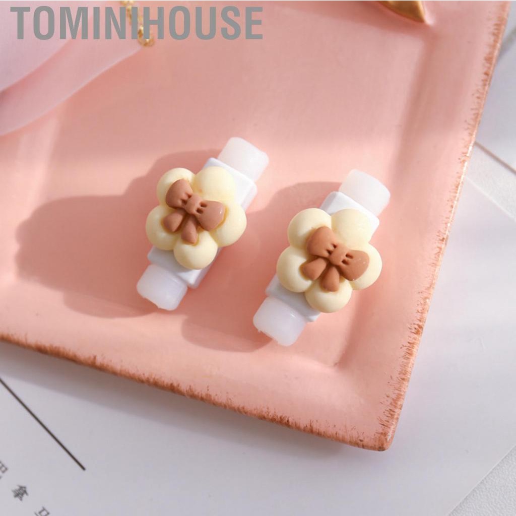 Tominihouse USB Cable Protector Cartoon Cute Phone Charging  Protective Case Accessories