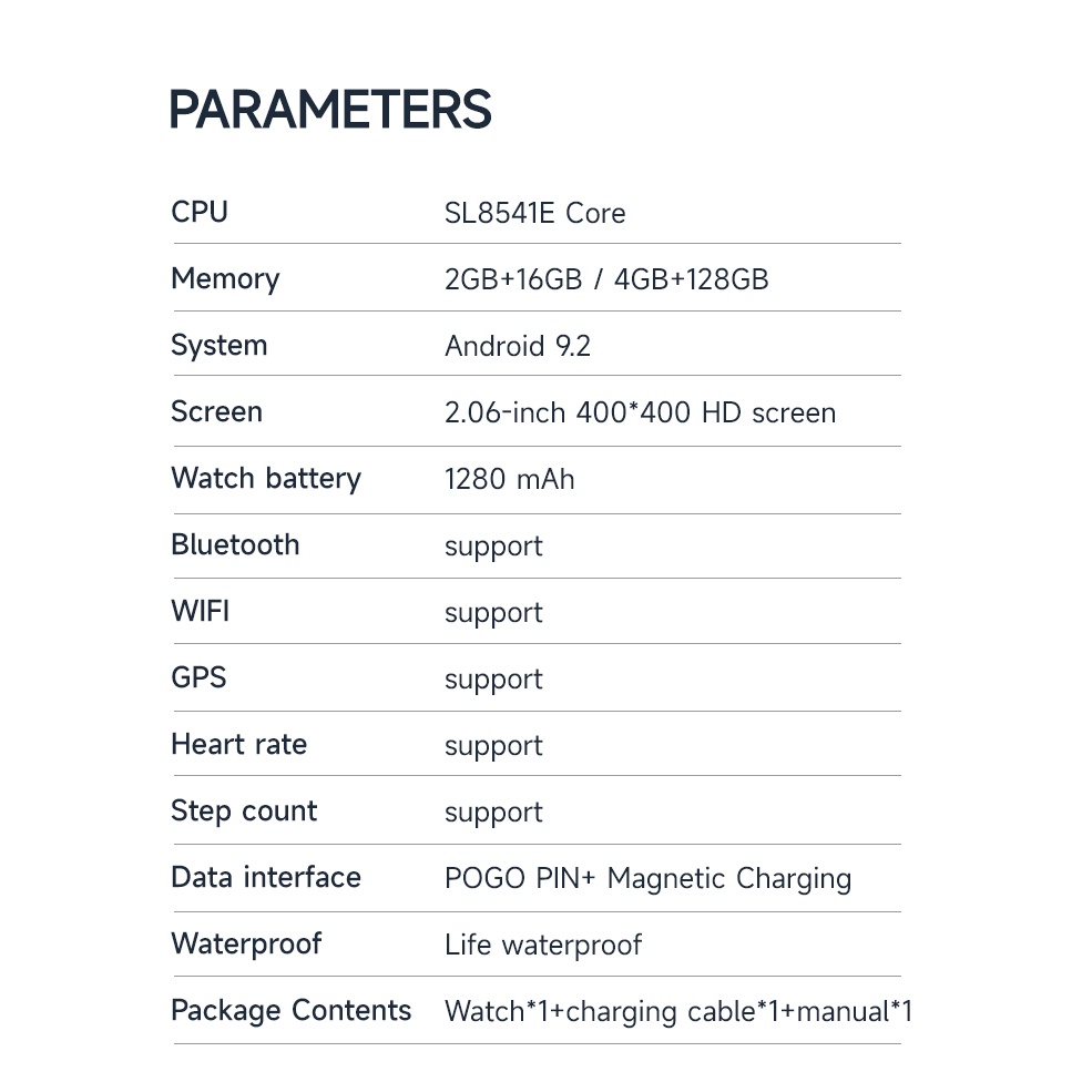 Đồng Hồ Thông Minh Kết Nối wifi 4g s8 ultra T800 i8 Áp dụng cho android 9.0 4g Hỗ trợ sạc không dây NFC