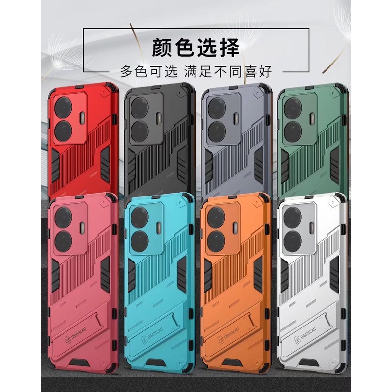 Ốp Điện Thoại Nhựa Cứng Chống Sốc Có Giá Đỡ Bảo Vệ Cho vivo t1 5g vivot1 5g